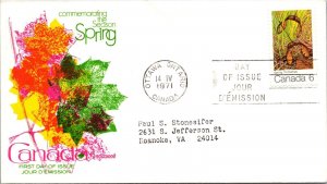 Canada 1971 FDC - The Season Of Spring, Spring Printeps - Ottawa, Ont - J9050