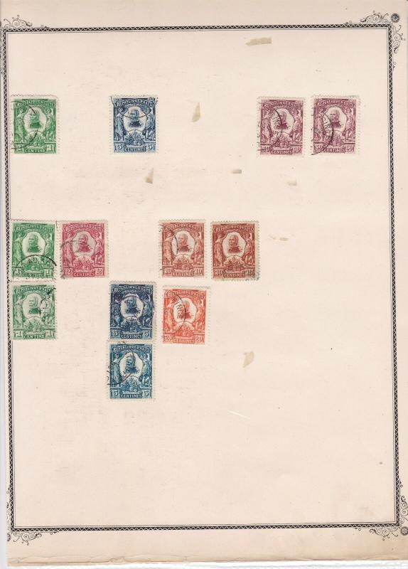 haiti early stamps on album page ref r11853