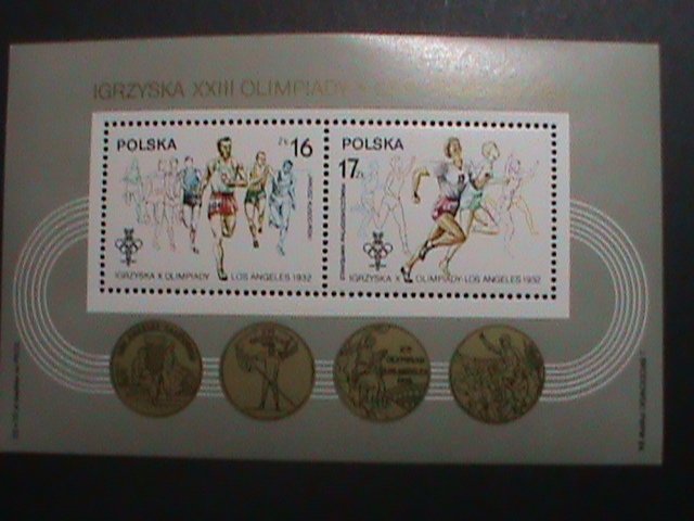 POLAND 1984 23RD OLYMPIC GAMES LOS ANGELES'84 USA MNH S/S SHEET VERY FINE