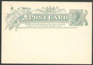 VICTORIA AUSTRALIA QV 1d Commonwealth commem postcard fine unused..........12441