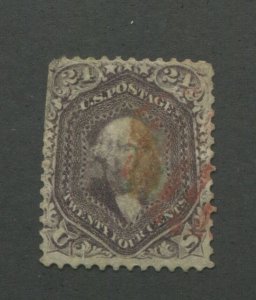 United States Postage Stamp #78 USED Average 24¢ Washington