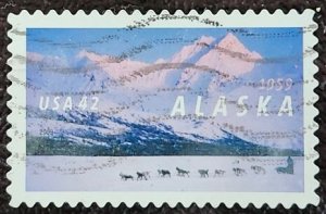 US Scott # 4374; used 42c Alaska from 2009; XF centering; off paper