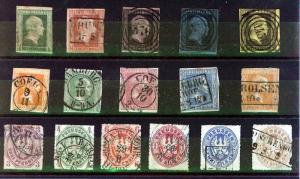 Germany, Prussia, 16 different, all used