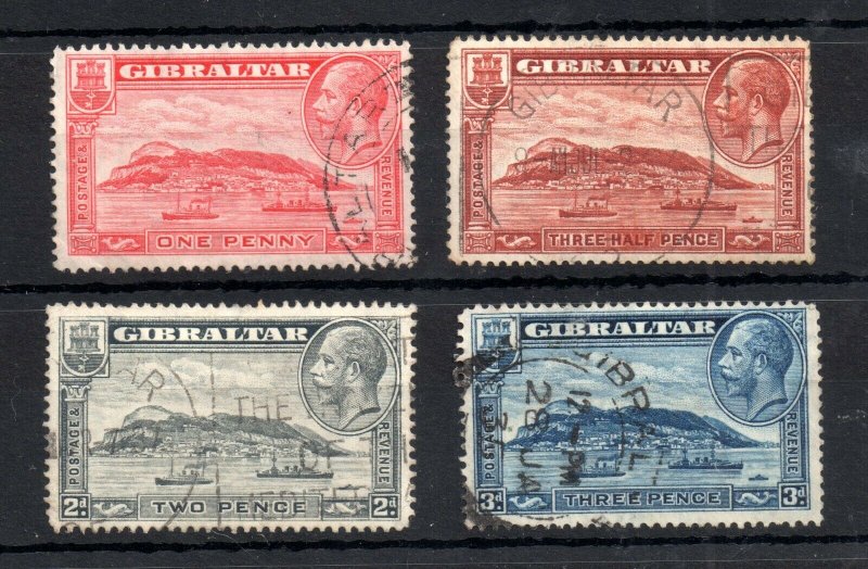 Gibraltar KGV 1931 fine used set SG110A-113A WS19172