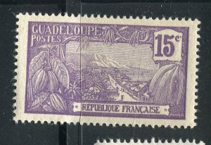 FRENCH GUADELOUPE; 1905 early Pictorial issue MINT MNH unmounted 15c.