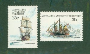 AUSTRALIAN ANTARCTIC TERRITORY L45-6 MNH BIN $1.00