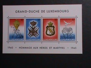 ​LUXEMBOURG 1985-SC# 731 END OF WW II-40TH ANNIVERSARY-MNH-S/S VERY FINE
