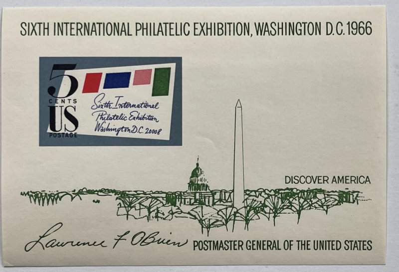 US Sixth International Philatelic Exhibition 1311 mint sov sheet