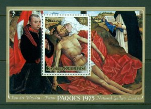 Rwanda #626 (1975 Easter painting sheet) CV $3.00