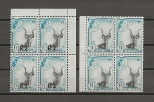 SWAZILAND 1961 SG 77/77b MNH Cat £704