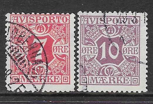 Denmark  #P3-P4 (U) CV $6.25