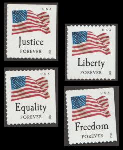 US 4706-4709 Four Flags forever set APU ATM (4 single stamps) MNH 2012
