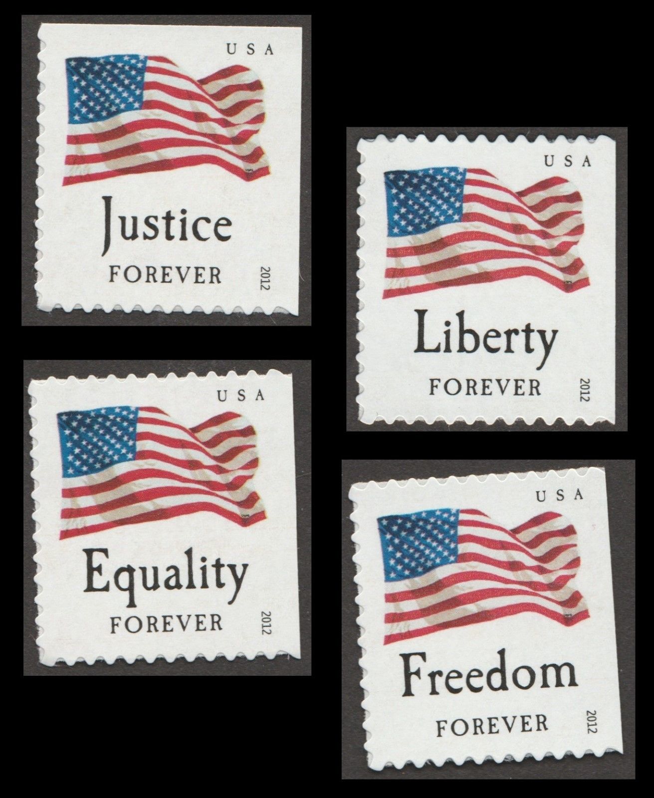 USPS Forever Stamps Four Flags ATM Sheet of 18 x Forever US