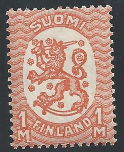 Finland #102 1m Arms of the Republic MHR