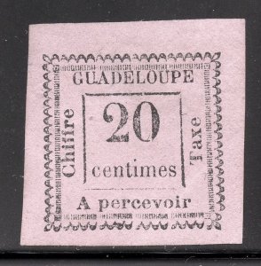 Guadeloupe # J9a, Mint Hinge