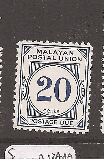 Malaysia MPU 20c Postage Due SG D21ab MNH (3ath) 