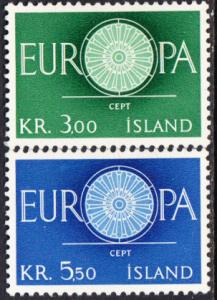 Iceland #327-328 MH    