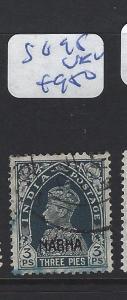 INDIA  NABHA    (P2807B)   KGVI 3P   SG 95   VFU