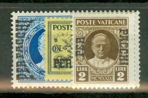 Vatican City Q1//15 missing Q3, a couple of thins, CV $40, scan shows only a few