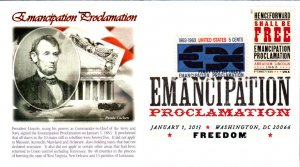 #4721 Emancipation Proclamation Combo Panda FDC