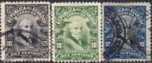 Ecuador #198-215 Used Set