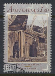 Australia SG 1308 Used Writers Lawson SC# 1230 w/ first day issue cancel see ...