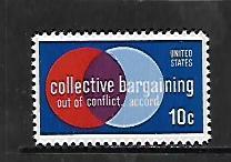 UNITED STATES, 1558, MNH, COLLECTIVE BARGAINING