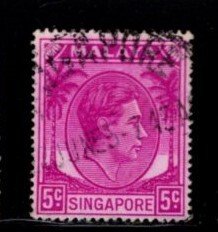 Singapore - #5 King George VI (Perf 18) - Used