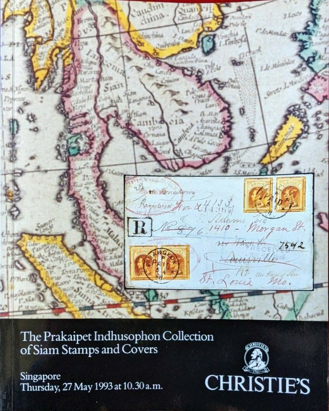 Auction Catalogue Prakaipet Indusophon SIAM STAMPS and COVERS Thailand