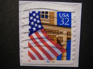 RARE SCOTT 2915A 32¢ Flag Over Porch #13231A 10 x 10 VP/PV