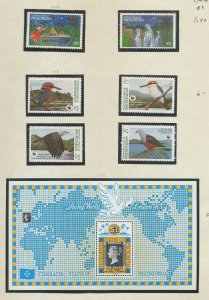 MICRONESIA - Scott 104   115 - FVF MNH - birds, christmas, stamp-on-stamp -1990