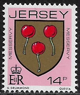 Jersey #260b Mint Never Hinged Stamp - Coat of Arms - Messervy