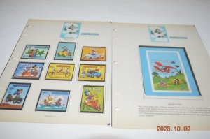 The Disney World of Postage Stamps Album mnh stamps and souvenir sheets