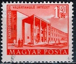 Hungary; 1953: Sc. # 1056A:  Used CTO Large Edition Single Stamp