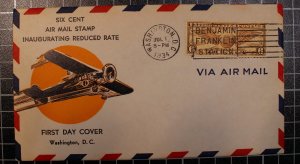 Scott C19 - Winged Globe - Beverly Hills FDC - Unaddressed - # 694