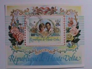 1983- UPPER VOLTA- ROYAL WEDDING SOUVENIR SHEET,