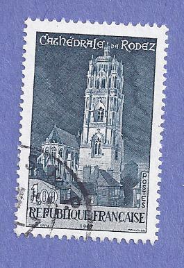 France Scott #1190 Rodex Cathedral (1967) Used