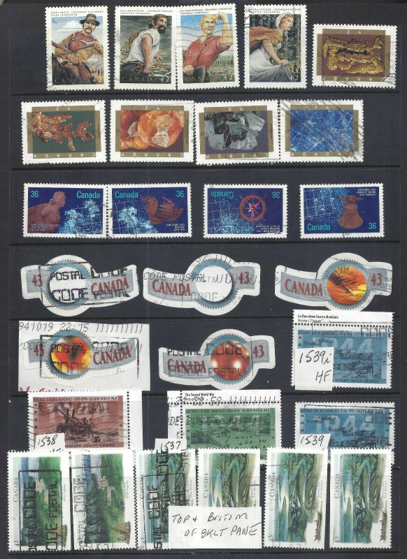CANADA NICE SELECTION OF USED SETS, HI-VALUE DEFINs & COMMEMORATIVES  (BS17878)