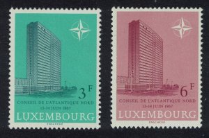 Luxembourg NATO Council Meeting 2v 1967 MNH SG#801-802