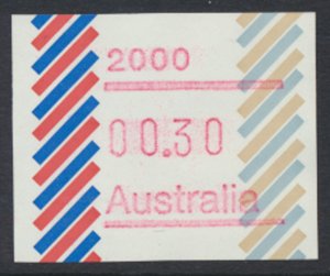 Australia Machine Label  Post Code 2000  Sydney  see details & scan 