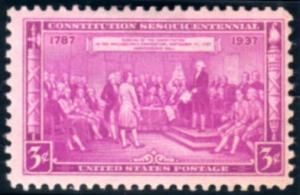 US Stamp #798 MH - CONSTITUTION SESQUICENTENNIAL