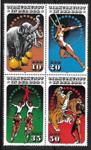 DDR 1985 Circus Art issue of 1985 Scott 2514a MNH