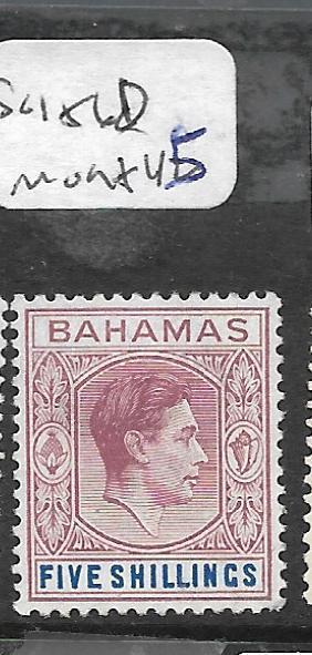 BAHAMAS (PP2501B) KGVI 5/-  SG 156D  MOG