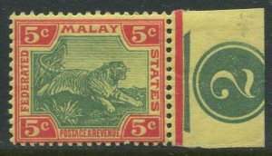 STAMP STATION PERTH Malaya #29 Tiger Issue Wmk 3 MNH 1901