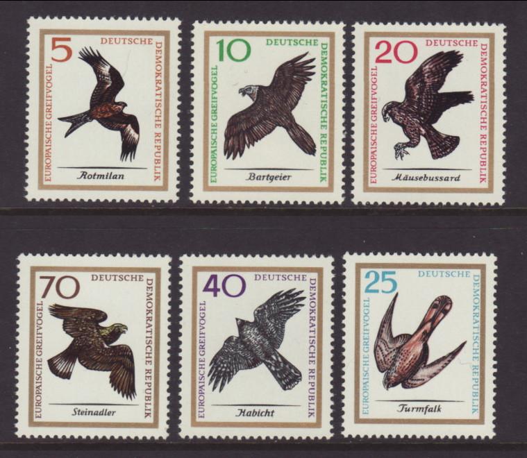 East Germany,DDR 800-805 Birds MNH  VF