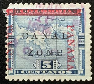 Canal Zone #12 Used CDS Single Map L48