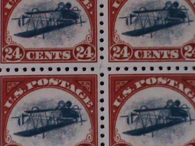 ​UNITED STATES-1918 SC# C3 ERROR-REPRINT-CURTISS JENNY-CENTER INVERTED -BLOCK