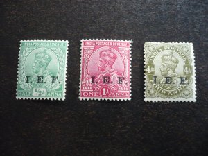 Stamps - India - Scott# M35-M36,M40 - Mint Hinged Part Set of 3 Stamps