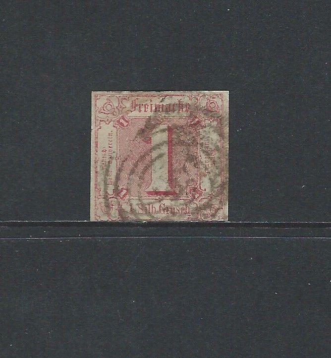 GERMANY THURN & TAXIS NORTHERN DISTRICT - #18 - 1 SG ROSE IMPERF (1862)