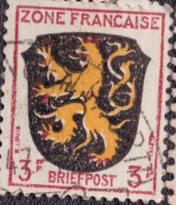 Germany -French Occupation 1945 -  4N2 Used